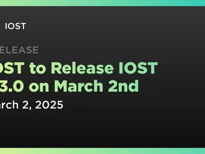 IOST to Release IOST v.3.0 on March 2nd - iost, token, Coindar, Crypto