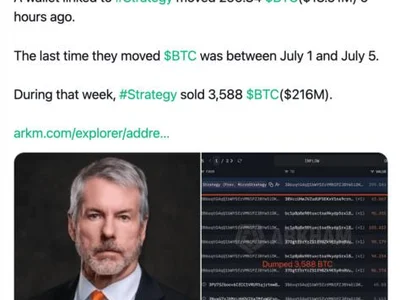 Is Strategy Selling Bitcoin Again? MSTR Stock Falls After 299 BTC Reportedly Moves To New Custody Wallet