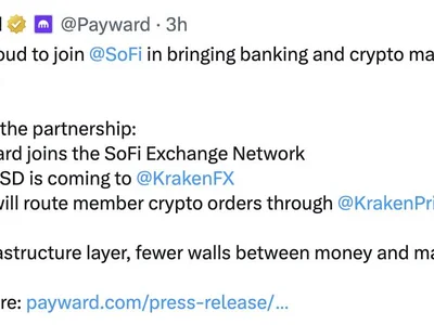 Kraken parent Payward partners with SoFi on stablecoin, 24/7 settlement