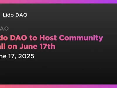 Lido DAO to Host Community Call on June 17th - polkadot, kusama, defi, pos, solana, Crypto, polygon, Coindar, dao, ldo
