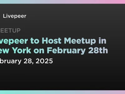 Livepeer to Host Meetup in New York on February 28th - lpt, Coindar, ai, livepeer, Crypto, ethereum