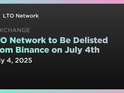 LTO Network to Be Delisted From Binance on July 4th - Crypto, lto network, kmd, real world assets, alpha, lto, Coindar, bsw, lever, layer