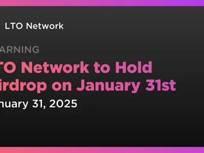 LTO Network to Hold Airdrop on January 31st - Coindar, Crypto, layer, lto, real world assets, lto network