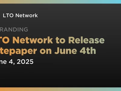 LTO Network to Release Litepaper on June 4th - lto network, real world assets, Crypto, lto, layer, Coindar