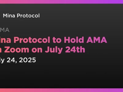 Mina Protocol to Hold AMA on Zoom on July 24th - mina protocol, Crypto, zero, zoom, mina, Coindar, pow, bitcoin, ama