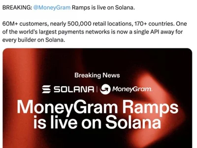 MoneyGram expands crypto cash ramps to Solana