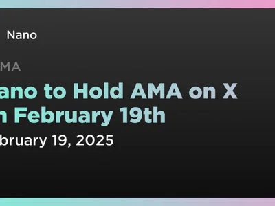 Nano to Hold AMA on X on February 19th - dag, nano, Coindar, ama, Crypto, xno