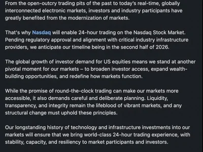 Nasdaq stock exchange to offer 24-hour trading 5 days a week - avalanche, Crypto, cardano, dot, polkadot, sec, Cointelegraph, ada, canary, hedera