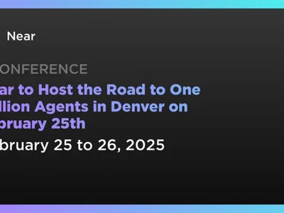 Near to Host the Road to One Trillion Agents in Denver on February 25th - ai, near, Crypto, one, near protocol, Coindar