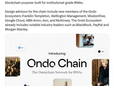 Ondo Finance unveils layer-1 blockchain for institutions to tokenize RWAs - eth, rwas, Crypto, ondo, mev, Cointelegraph, trump, chain