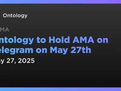Ontology to Hold AMA on Telegram on May 27th - Coindar, ontology, ama, ont, web3, Crypto, token