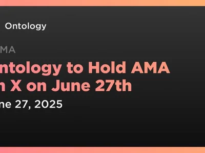 Ontology to Hold AMA on X on June 27th - Crypto, ama, token, ont, Coindar, ontology