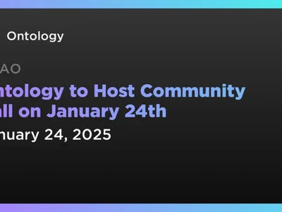 Ontology to Host Community Call on January 24th - ai, token, ont, ontology, Coindar, Crypto