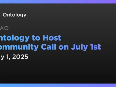 Ontology to Host Community Call on July 1st - Crypto, ont, ontology, Coindar, token