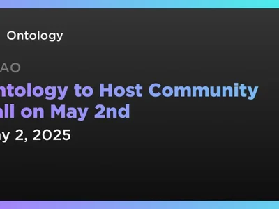 Ontology to Host Community Call on May 2nd - Coindar, ontology, ont, Crypto, token