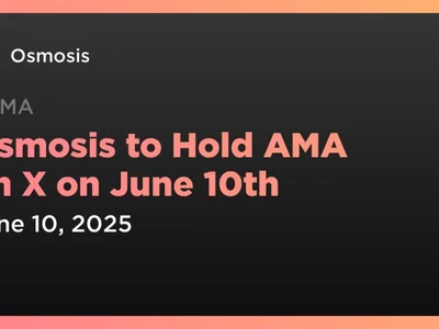 Osmosis to Hold AMA on X on June 10th - one, amm, osmosis, Coindar, ama, Crypto, future, token