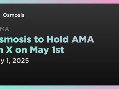 Osmosis to Hold AMA on X on May 1st - amm, osmo, token, Coindar, osmosis, Crypto, ama, one