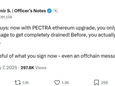  Pectra lets hackers drain wallets with just an offchain signature  - Crypto, ethereum, new, Cointelegraph, eth, hacken