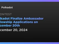 Polkadot Finalize Ambassador Fellowship Applications on December 20th - Coindar, Crypto