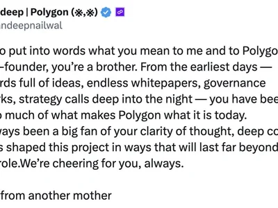 Polygon co-founder steps down, will be 'cheering from the sidelines' - asia, Crypto, polygon, Cointelegraph, ethereum, avail, stern