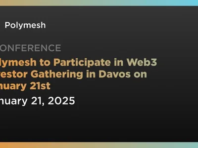 Polymesh to Participate in Web3 Investor Gathering in Davos on January 21st - polymesh, Coindar, node, polyx, Crypto