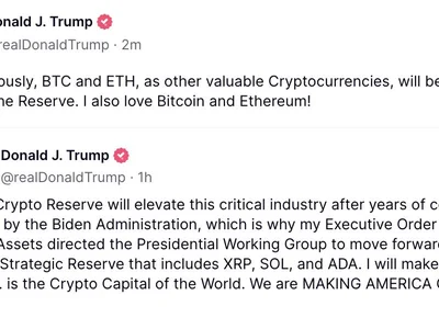 President Trump says crypto reserve to include BTC, ETH, SOL, XRP, ADA - Cointelegraph, trump, ada, sol, 2024, Crypto, donald trump, solana, bitcoin, eth, cbdc, order, xrp, btc