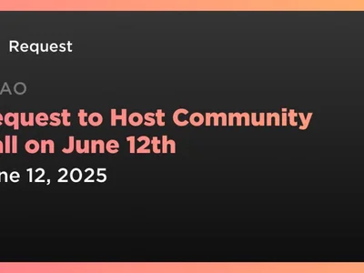 Request to Host Community Call on June 12th - request, ethereum, Coindar, Crypto, req