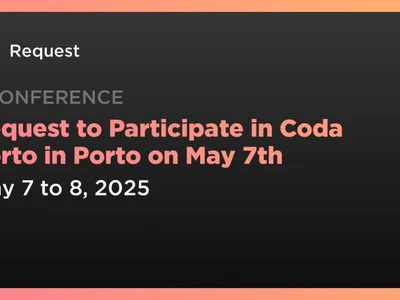 Request to Participate in Coda Porto in Porto on May 7th - Crypto, req, ethereum, porto, request, Coindar