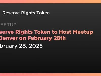 Reserve Rights Token to Host Meetup in Denver on February 28th - token, Crypto, rsr, Coindar