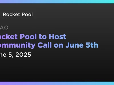 Rocket Pool to Host Community Call on June 5th - pool, Coindar, eth, ethereum, rocket pool, rpl, Crypto