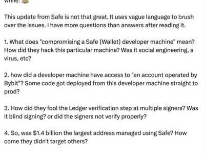 Safe releases post-mortem update, CZ criticizes response - eth, Cointelegraph, Crypto, safe, gnosis