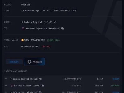 Satoshi-Era Bitcoin Now For Sale: Galaxy Digital Sends 1,500 BTC To Binance - ai, binance bitcoin, satoshi, NewsBTC, bitcoin, high, btc, Crypto, one