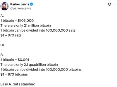  ‘Sats’ vs ‘bits’ debate reignites amid proposal to change Bitcoin base unit  - lee, taproot, satoshi, spiral, change, people, Cointelegraph, Crypto, satoshi nakamoto, bitcoin