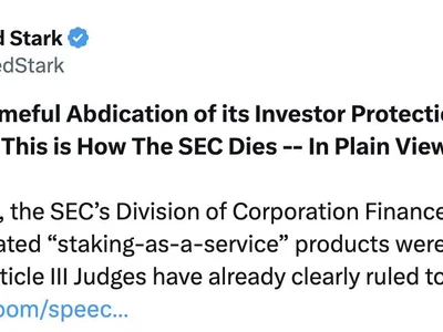 SEC faces criticism over crypto staking shift - sec, crypto, solana, Cointelegraph, Crypto, eth