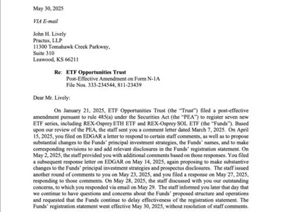 SEC says REX-Osprey staked SOL and ETH funds may not qualify as ETFs - eth, Crypto, Cointelegraph, rex, solana, etf, sec