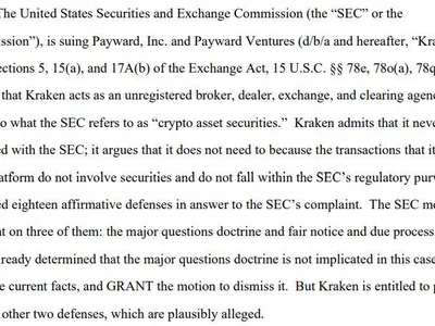 SEC wins in killing Kraken’s major questions doctrine defense - sec, one, crypto, three, Crypto, Cointelegraph, judge