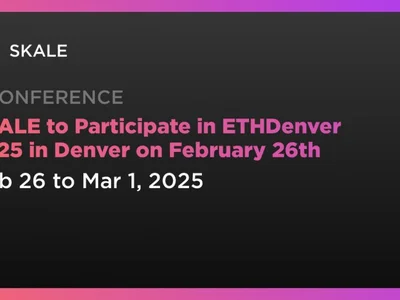 SKALE to Participate in ETHDenver 2025 in Denver on February 26th - token, skale, Coindar, Crypto, ethereum, one, skl