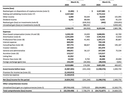 SOL Strategies reports Q2 net loss of $3.5M while staking, validating revenue surge - solana, ca, sol, million, trump, bitcoin, donald trump, april, Cointelegraph, Crypto, cad, hodl