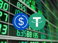 Stablecoins marked all-time volume records on turbulent trading day - usdt, usdc