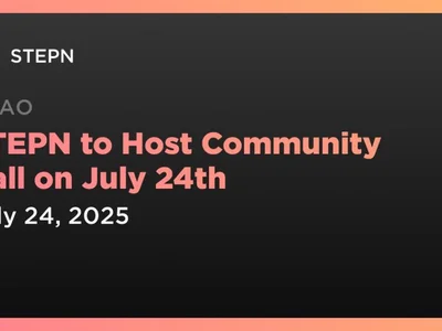 STEPN to Host Community Call on July 24th - gmt, second, Crypto, Coindar