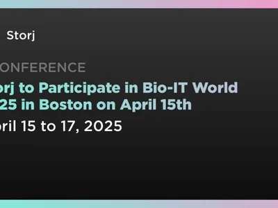 Storj to Participate in Bio-IT World 2025 in Boston on April 15th - Crypto, Coindar, data, cloud, storj, bio