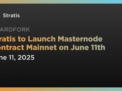 Stratis to Launch Masternode Contract Mainnet on June 11th - Coindar, epoch, Crypto, stratis, strax