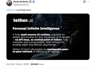  Tether AI: What it is and why it matters for crypto and AI  - Cointelegraph, Crypto, one, ai, usdt, bitcoin, tether