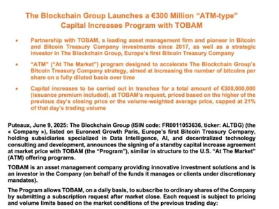 The Blockchain Group to raise $340M for Bitcoin treasury - nexo, million, bitcoin, Crypto, atm, Cointelegraph