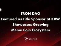 TRON DAO featured as Title Sponsor at KBW, showcases growing meme coin ecosystem - tron, meme, dao, coin