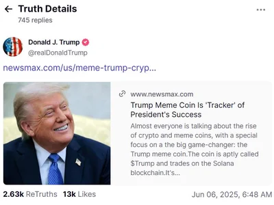 Trump touts memecoin as sentiment gauge as $520M unlock nears - donald trump, memecoin, token, Crypto, Cointelegraph, trump, million, sentiment
