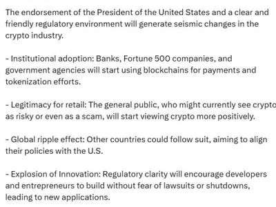 Trump’s executive order a ’game-changer’ for institutional crypto adoption - cbdc, order, Cointelegraph, donald trump, crypto, Crypto, trump