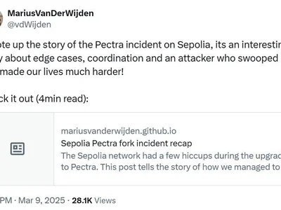  Unknown attacker causes headaches during Pectra upgrade on Sepolia  - Cointelegraph, devops, ethereum, zero, Crypto, one