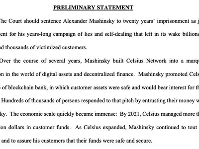 US DOJ requests 20-year sentence for Celsius founder Alex Mashinsky - Crypto, Cointelegraph, sec