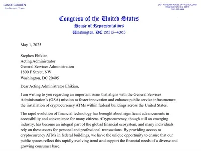 US lawmaker proposes crypto ATMs in federal buildings - trump, donald trump, senate, atm, april, dc, Crypto, crypto, Cointelegraph